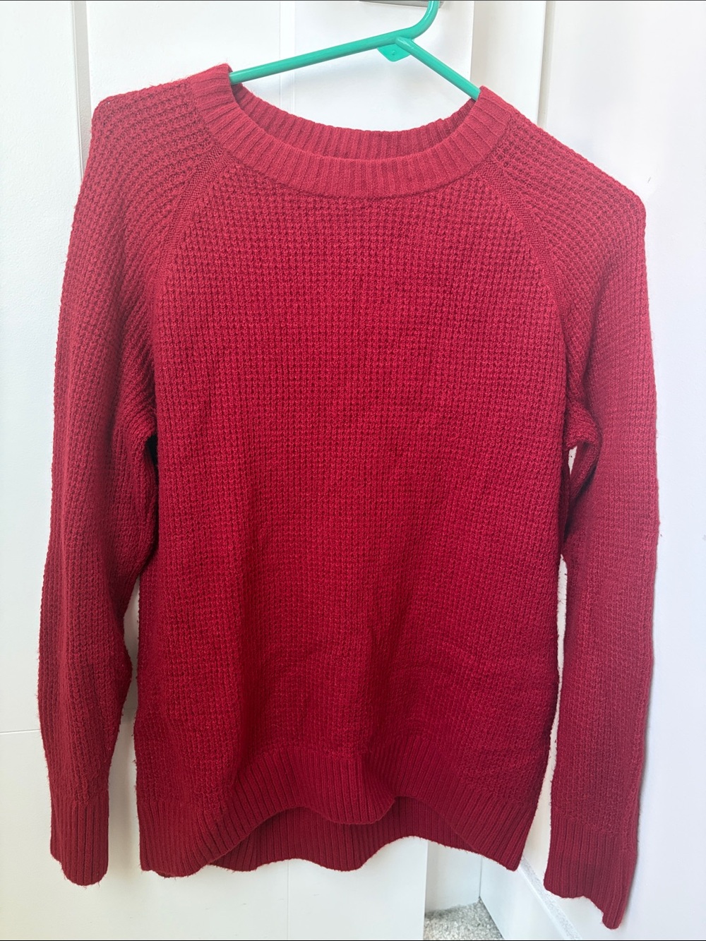 Old Navy Deep Red Crewneck Knit Sweater